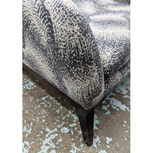 403 - HOLLAND & SHERRY ARMCHAIRS, a pair, 78cm x 88cm x 73cm, upholstered in 100% wool fabric by Holland &... 