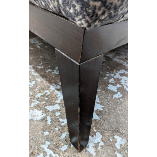 403 - HOLLAND & SHERRY ARMCHAIRS, a pair, 78cm x 88cm x 73cm, upholstered in 100% wool fabric by Holland &... 