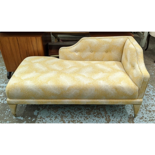 404 - HOLLAND & SHERRY CHAISE LONGUE, 131cm x 65cm x 70cm, upholstered in 100% wool fabric by Holland & Sh... 