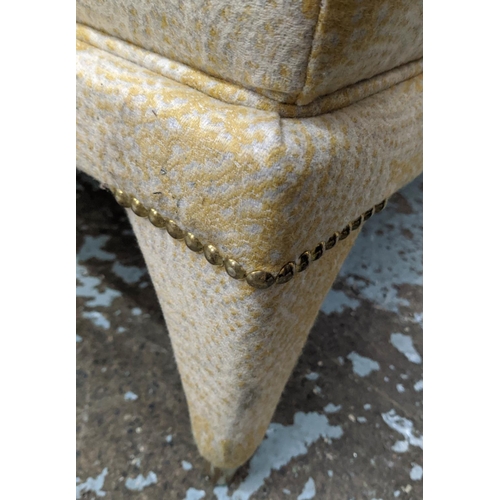 404 - HOLLAND & SHERRY CHAISE LONGUE, 131cm x 65cm x 70cm, upholstered in 100% wool fabric by Holland & Sh... 