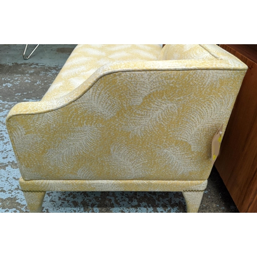 404 - HOLLAND & SHERRY CHAISE LONGUE, 131cm x 65cm x 70cm, upholstered in 100% wool fabric by Holland & Sh... 