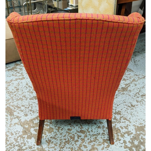 406 - HOLLAND & SHERRY ARMCHAIR, 75cm x 80cm x 100cm, upholstered in 100% wool fabric by Sequana for Holla... 