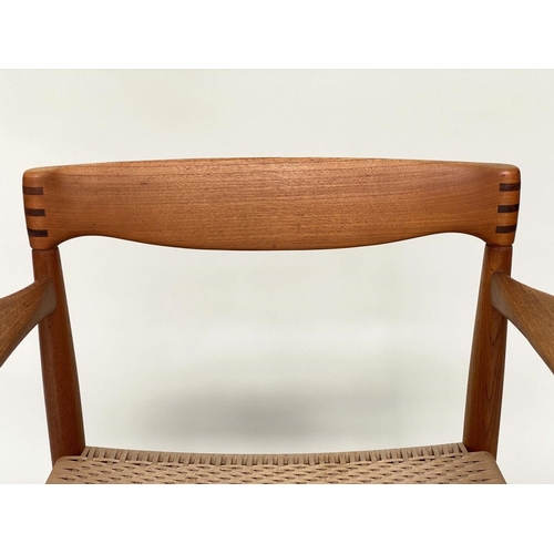 359 - BRAMIN DINING CHAIRS, by HW Klein, a set of eight, 53cm x 45cm x 75cm, Danish teak with woven seats,... 