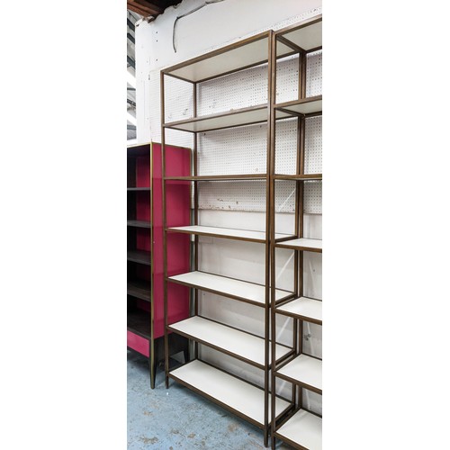 337 - JULIAN CHICHESTER UNIVERSITY BOOKSHELF, 99cm x 33cm x 240cm.