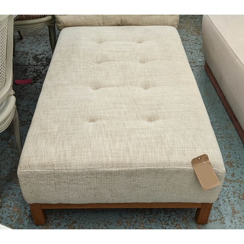 576 - FOOTSTOOL, 132cm W x 79cm D x 40cm H.