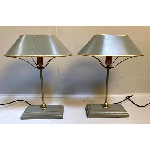 516 - BOUILLOTTE STYLE TABLE LAMPS, a pair, 42cm x 31cm x 20cm.