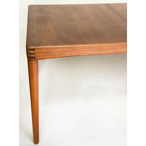 360 - BRAMIN DINING TABLE, by HW Klein, Danish teak with additional leaf (en suite with previous lot), 195... 