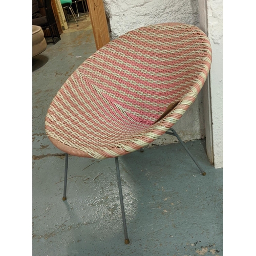 405 - DIRK VAN SLIEDREGT STYLE COCKTAIL CHAIR, 65cm H.