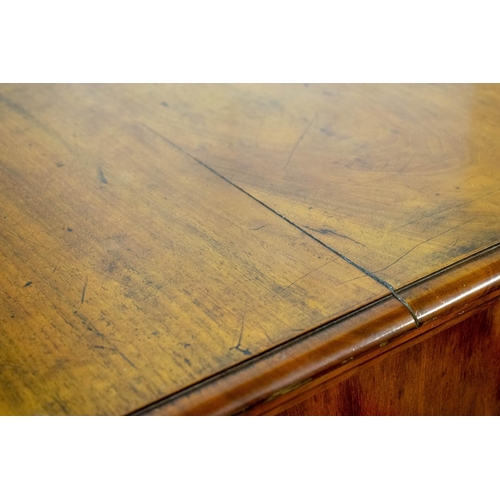 158 - CHEST, 120cm H x 230cm W x 50cm D, Victorian burr walnut and walnut, circa 1870 with five drawers.