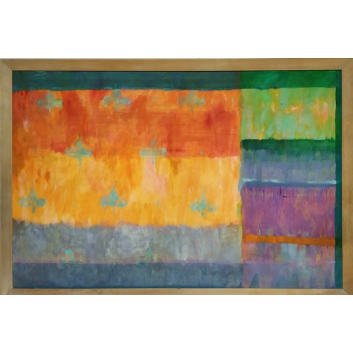 88 - BOWMAN UNTITLED ABSTRACT, oil on canvas, 119cm x 179cm, signed and dated, framed.