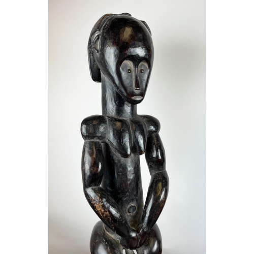 7 - FONG STATUES, a pair, Gabon. 84cm H (2)