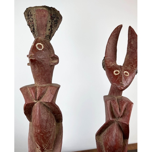 8 - CHAMBA MUMYE, a pair, Nigeria. 73cm H (2)