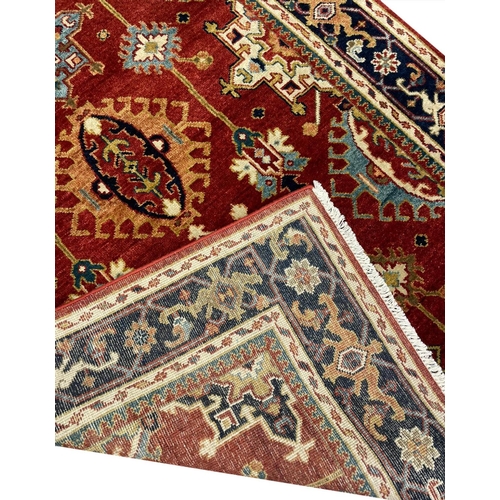 81 - CONTEMPORARY KARAJA RUG, 216cm x 152cm.