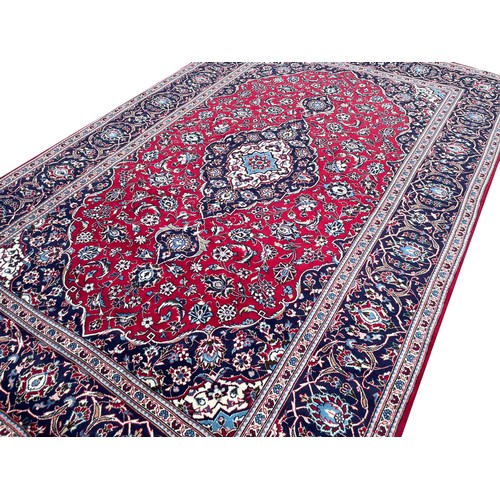 78 - PERSIAN KASHAN CARPET, 300cm x 200cm.