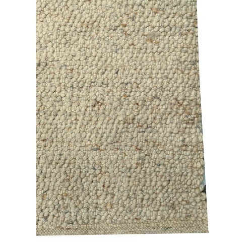 421 - RUG, contemporary neutral knotted design, 380cm x 300cm.