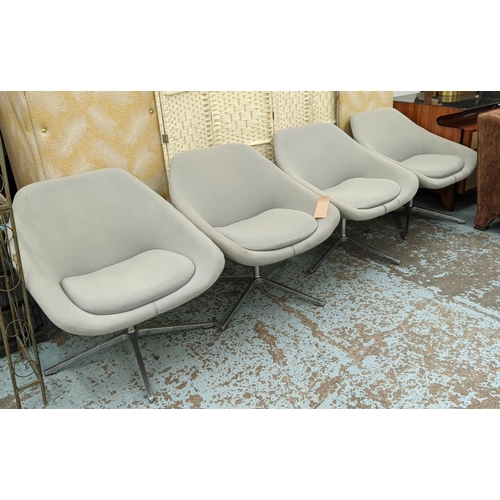 466 - ALLERMUR OPEN LOUNGE CHAIRS, a set of four, by Pearson Lloyd, 71cm x 71cm x 77cm. (4)