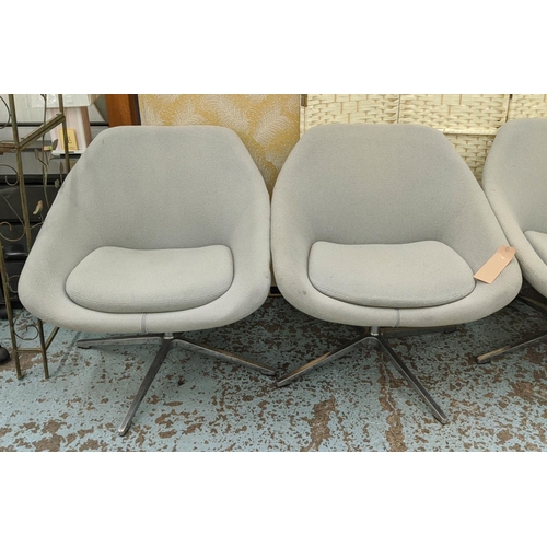 466 - ALLERMUR OPEN LOUNGE CHAIRS, a set of four, by Pearson Lloyd, 71cm x 71cm x 77cm. (4)