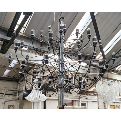 360 - ATTRIBUTED TO FLOS 2097 SUSPENSION LAMP, by Gino Sarfatti, 130cm drop approx.