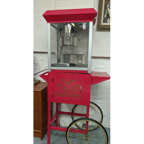 377 - GILES AND POSNER POPCORN MACHINE, 78cm W x 155cm H.