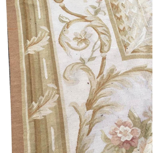 67 - VINTAGE AUBUSSON SAVONNERIE DESIGN CARPET, 425cm x 297cm.