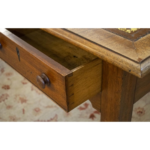 170 - PARTNER'S WRITING TABLE, 78cm H x 163cm W x 121cm D, 19th century mahogany with brown leather top ab... 