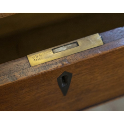 170 - PARTNER'S WRITING TABLE, 78cm H x 163cm W x 121cm D, 19th century mahogany with brown leather top ab... 