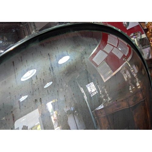 406 - CONVEX WALL MIRROR, 1970's Venetian style, 135cm diam.