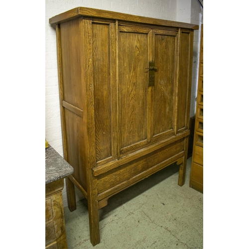 MARRIAGE CABINET, 198cm H x 144cm x 58cm, Chinese elm with two doors.
