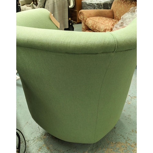 392 - ABBIE DE BUNSEN TULIP ARMCHAIR, 91cm x 93cm x 77cm.