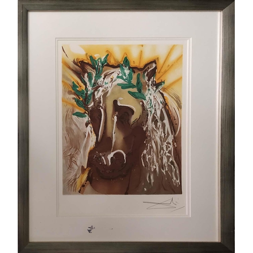 35 - SALVADOR DALI, 'Printemps', lithograph, 49cm x 32cm, published 1983 George Israel, framed.