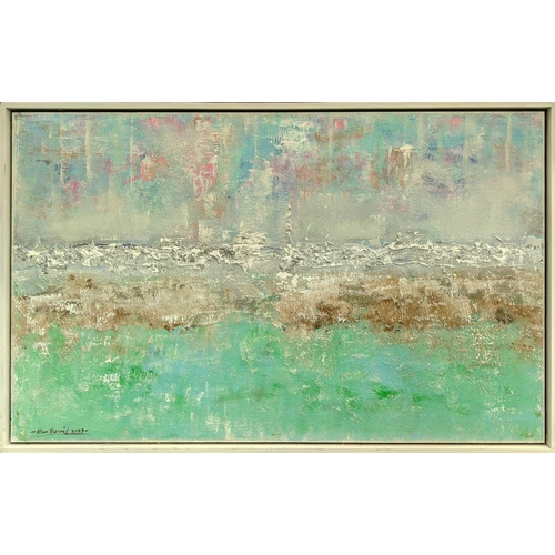 29 - KEN DAVIS, Untitled Destination, acrylic on board, framed, 126cm x 80.5cm.