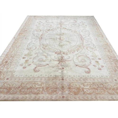 62 - FINE SAVONNERIE CARPET, 308cm x 245cm.