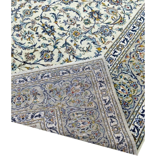 66 - FINE PERSIAN ISPHAHAN DESIGN CARPET, 380cm x 305cm.