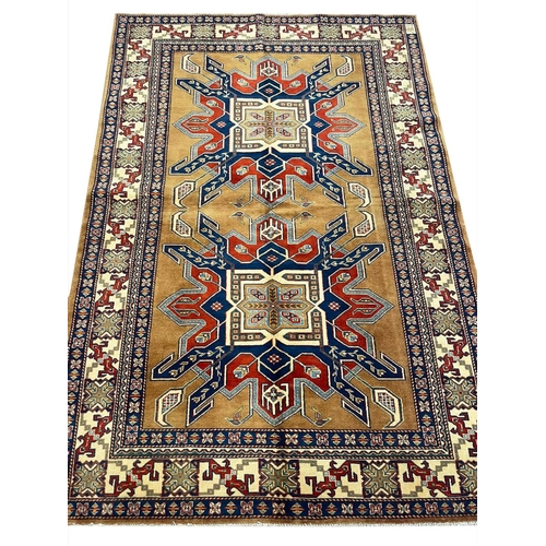 73 - KAZAK RUG, 211cm x 148cm.