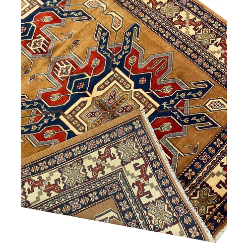 73 - KAZAK RUG, 211cm x 148cm.