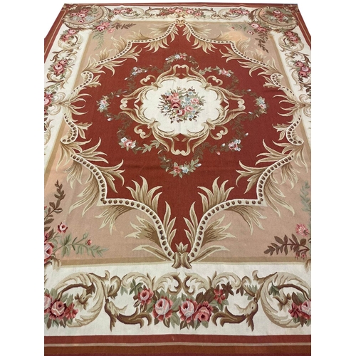 74 - AUBUSSON SAVONNERIE DESIGN CARPET, 304cm x 240cm.