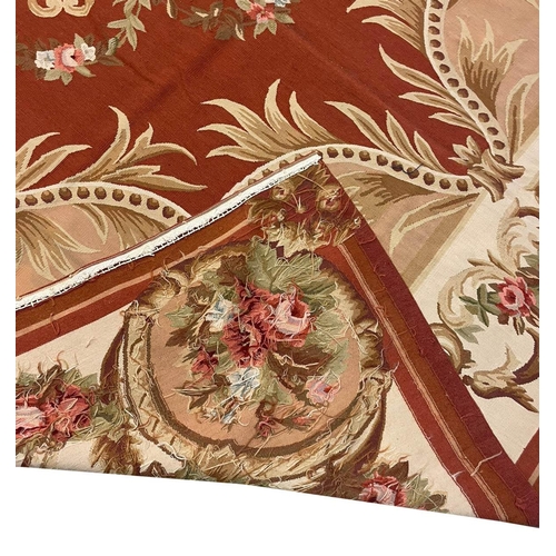 74 - AUBUSSON SAVONNERIE DESIGN CARPET, 304cm x 240cm.