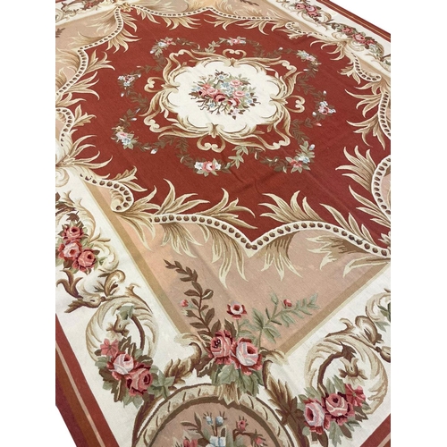 74 - AUBUSSON SAVONNERIE DESIGN CARPET, 304cm x 240cm.