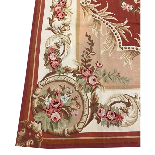 74 - AUBUSSON SAVONNERIE DESIGN CARPET, 304cm x 240cm.