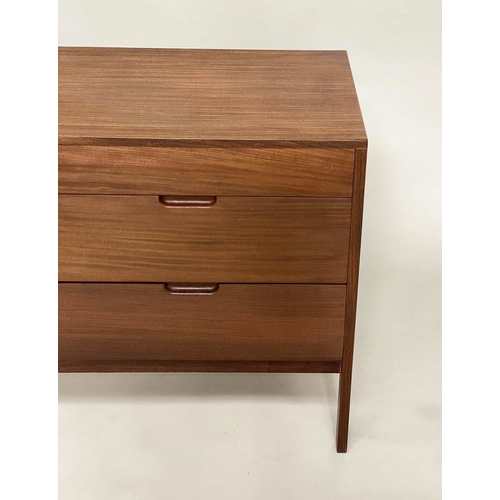 410 - FYNE LADYE OF BANBURY CHEST, 1970s Afrormosia with six drawers, 71cm H x 123cm W x 51cm D.