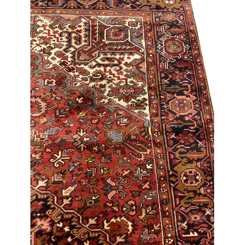 118 - PERSIAN HERIZ CARPET SIZE, 340cm x 250cm.