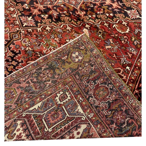 118 - PERSIAN HERIZ CARPET SIZE, 340cm x 250cm.