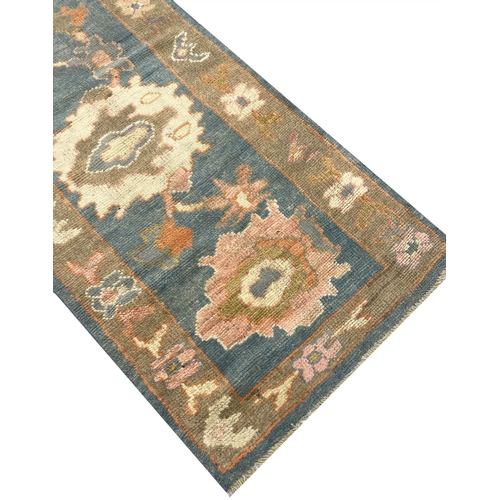 126 - FINE PERSIAN SULTANABAD RUNNER, 430cm x 82cm.