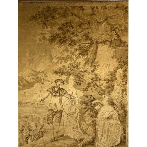 127 - AFTER JEAN-ANTOINE WATTEAU (French 1684-1721) 'The Embarkation of Cythera', Tapestry, 210cm x 137cm,... 