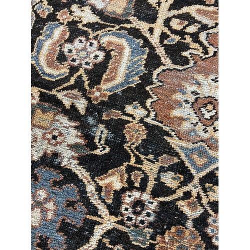 129 - ANTIQUE MAHAL CARPET, 355cm x  280cm.