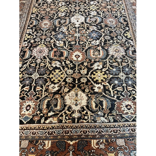 129 - ANTIQUE MAHAL CARPET, 355cm x  280cm.