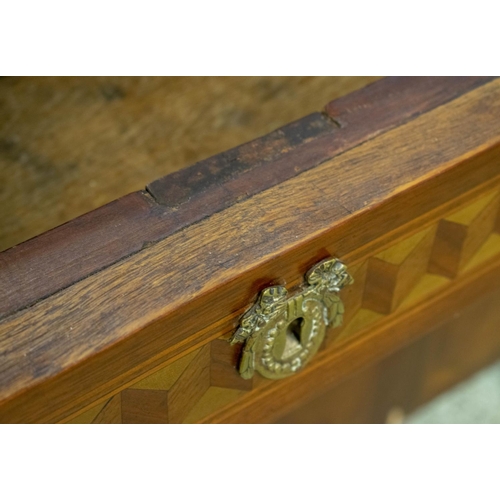 198 - COMMODE, 91cm H x 122cm x 59cm, Transitional tulipwood, parquetry and gilt bronze mounted, circa 177... 