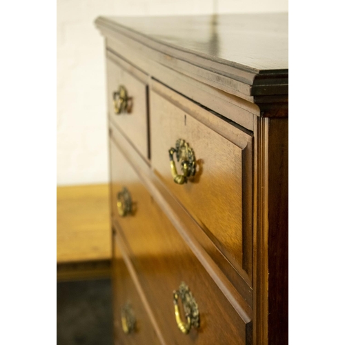 285 - CHEST, 140cm H x 123cm x 48cm, Edwardian mahogany, circa 1910, containing six drawers.