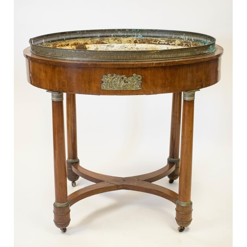 291 - JARDINIERE, 93cm H x 99cm W x 78cm D, Empire mahogany and brass mounted, circa 1810, with original l... 