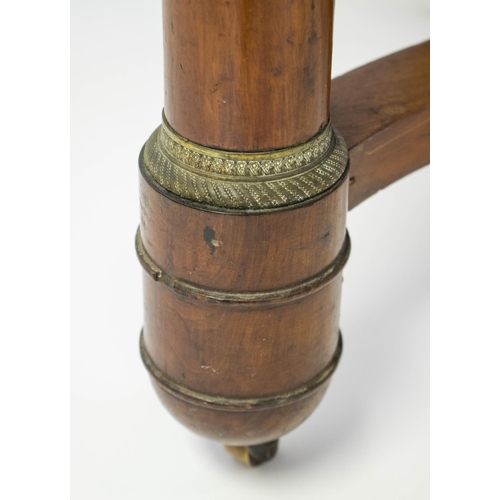 291 - JARDINIERE, 93cm H x 99cm W x 78cm D, Empire mahogany and brass mounted, circa 1810, with original l... 